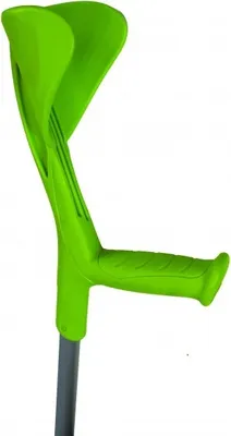 Immagine prodotto di Stampella in alluminio regolabile in altezza Colore verde anice