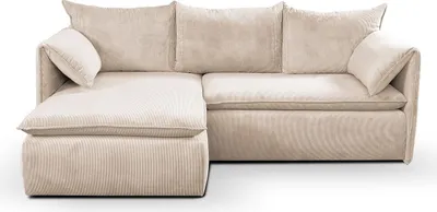 Produktbild von Vente-unique TEODORA, Ecksofa, Wohnzimmer, Beige, 4 Sitz(e), Beige, 480 kg
