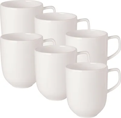 Produktbild von Villeroy & Boch Afina Becher mit Henkel weiß 0,3l Set6