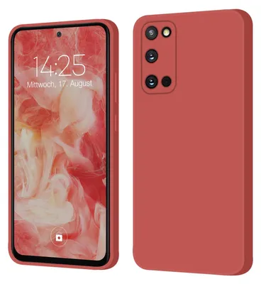 Produktbild von Hülle für Samsung Galaxy S20 Case Cover Bumper Smartphone Softgrip Schutzhülle Farbe: Rot