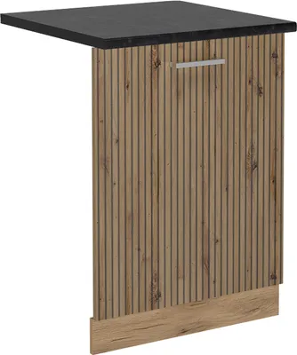 Immagine prodotto di Pannello frontale della lavastoviglie Vicco R-Line Rovere artigianale 60 cm , PL Antracite, Model 55133