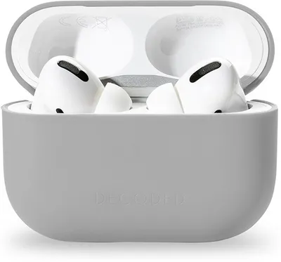 Produktbild von Decoded Silikon AirCase für Apple AirPods 3. Gen., grau