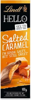 Image de Lindt Hello Salted Caramel au chocolat fondant 100 g