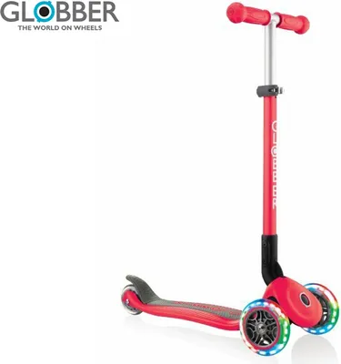 Image de Globber Scooter Primo Lumières pliables Rouge