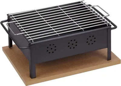 Produktbild von Sauvic 30x25 Holzkohle-tischgrill Silber Silber One Size
