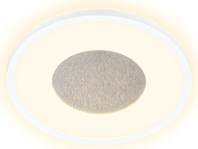Produktbild von Briloner Sufit Kristal LED Deckenlampe, Glitzereffekt, Elegante Lichtkante, Indirektes Licht, Warmweißes Licht, Weiß, Ø29 x 3 cm