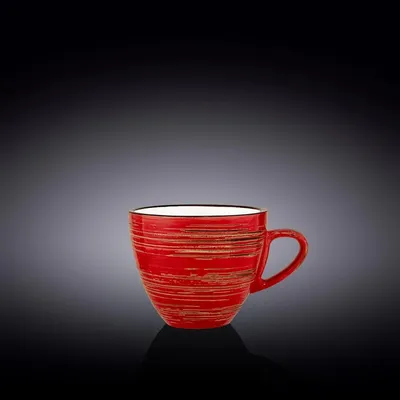 Produktbild von Wilmax Tasse 300 ml Rot Porzellan WL-669236/A