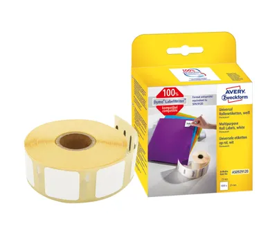Obrázek produktu pro AVERY Zweckform AS0929120 AVERY Zweckform etikety v roli, 25 x 25 mm, bílé