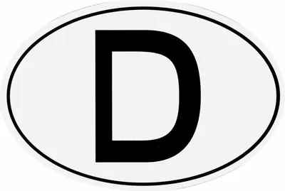 Produktbild von Deutschland Auto Magnet Schild D-Schild magnetisch Aufkleber 135 x 90 mm
