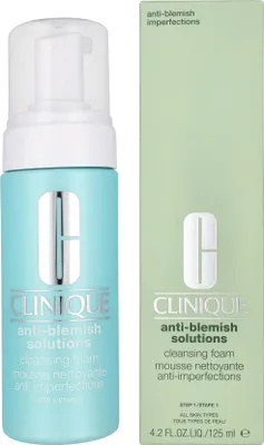 Produktbild von Clinique Anti-Blemish Solutions, Reinigungsschaum, Mischhaut, trockene Haut, normale Haut, ölige Haut, Empflindliche Haut, Nasse Haut, Pumpenflasche, 125 ml, 1 Stück(e)