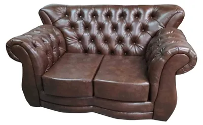 Produktbild von Sofa Chesterfield Luxus Couch 2 Sitzer Sofas Braun Ledersofa Couchen