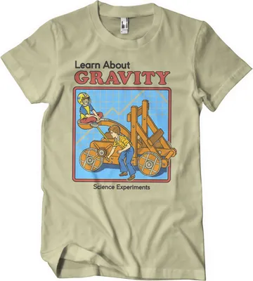 Produktbild von Learn About Gravity T-Shirt - Small - Khaki