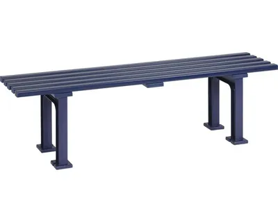 Produktbild von Blome Gartenbank Mono l, 3-Sitzer, Pflegeleichte Kunststoff, mit 5 Mehrkammerprofilen & 2 Standfüßen, Blau