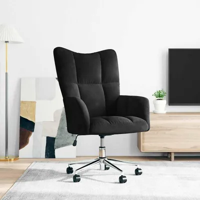 Zdjęcie produktu dla vidaXL Fotel Relax czarny aksamit