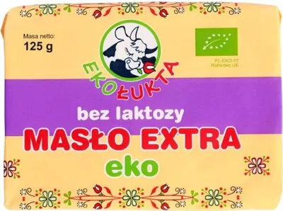 Produktbild von EXTRA CUB-BUTTER OHNE LAKTOSE (82 % FETT) 125 g - EKO ŁUKTA