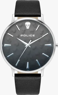 Produktbild von Police Herren Armbanduhr Lederarmband schwarz PL16023JS.02