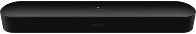 Productafbeelding van Sonos Beam (2e generatie), zwart, zwarte kleur met matte afwerking, Amazon Alexa en Google Assistant, bedraad en draadloos, 802.11b, 802.11g, Wi-Fi 4 (802.11n), Wi-Fi 5 (802.11ac), 100 - 240 V