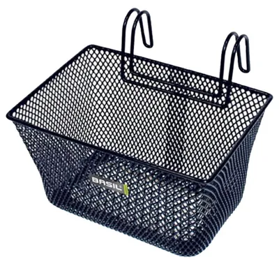 Zdjęcie produktu dla Koszyk rowerowy dla dzieci - 26 x 24 x 17 cm - Czarny - Z uchwytem