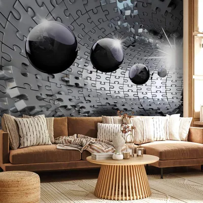 Produktbild von Selbstklebende Folie Fototapete - Puzzle - Tunnel 196x140 cm 3D a-A-0190-a-c