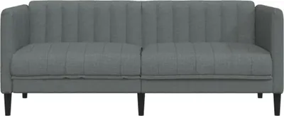 Zdjęcie produktu dla VidaXL 372605, Szary, 2 siedz., Pianka, Poliester, Poli drewno, Drewno, 1760 mm, 765 mm