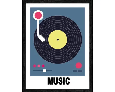 Produktbild von Gerahmtes Bild Music I 33x43 cm
