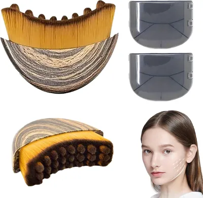 Immagine prodotto di Set di spazzole per il viso, 2 pezzi, ultra-morbide, per il drenaggio linfatico e il massaggio del viso