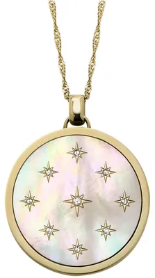 Produktbild von Fossil JF04864710 Damen Collier Edelstahl Gold weiß 86 cm