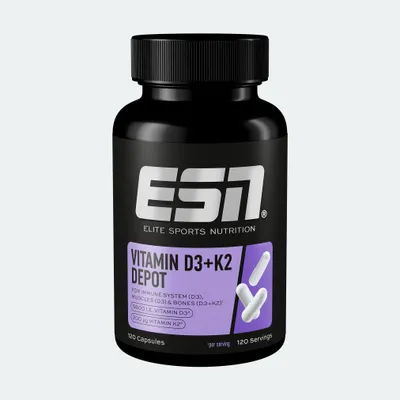 Produktbild von ESN Vitamin D3+K2- 120 Kapseln