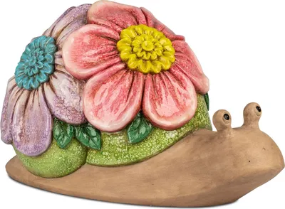 Produktbild von Formano Große Gartenfigur Schnecke Dekofigur 52 x 30 cm für Garten und Terrasse