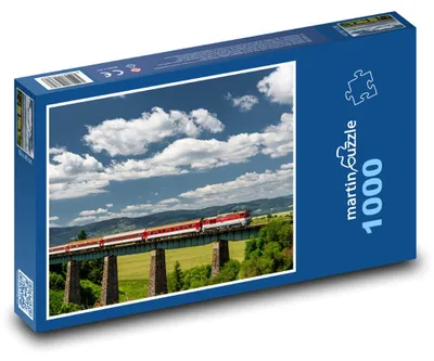 Zdjęcie produktu dla Puzzle 1000 Pociąg na moście kolejowym - martinpuzzle