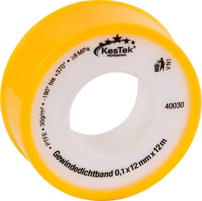 Produktbild von Kestek Gewindedichtband 0,1x12mm x 12 mtr