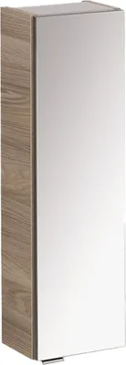 Produktbild von FACKELMANN Hängeschrank LUXOR mit Spiegel / Badschrank mit Soft-Close-System / Maße (B x H x T): ca. 20 x 68 x 16 cm / Schrank fürs Bad mit 1 Spiegeltür / Türanschlag rechts / Korpus: Braun hell