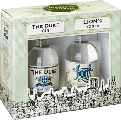 Produktbild von The Duke Gin & Lions Vodka Miniatur-Set 0,2 Liter