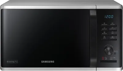 Produktbild von Samsung MG23K3515AS Mikrowelle mit Grill 23L 800W Silber flache Oberfläche