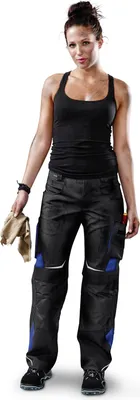 Produktbild von Damenhose PULSSCHLAG 2124 Gr.36 schwarz/kbl.blau KÜBLER