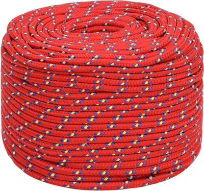 Obrázok produktu pre vidaXL Lodná plachta Rot 8 mm 25 m Polypropylén