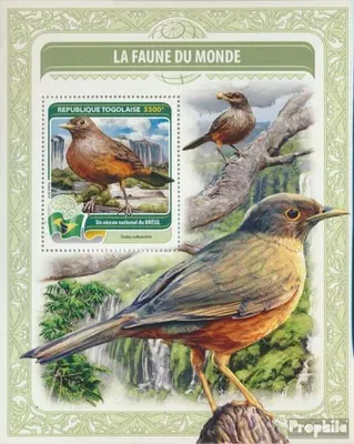 Produktbild von Briefmarken Togo 2016 Mi Block 1330 (kompl. Ausgabe) postfrisch Nationalvogel Brasiliens