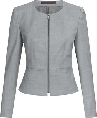 Produktbild von Greiff Modern WITH 37.5® Damen Business-Kurzblazer Slim Hellgrau 42