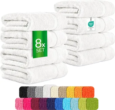 Produktbild von etérea Handtuch Baumwolle Natur 8er Pack Handtücher