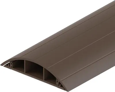 Obrázek produktu pro PVC kabelový žlab pro 3 kabely – hnědý – půlkruhový – šířka 75 cm – délka 15 m