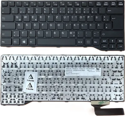 Obrázek produktu pro DE Klávesnice s černým rámem pro Fujitsu LifeBook E744 (VFY:E7440MXP21DE)