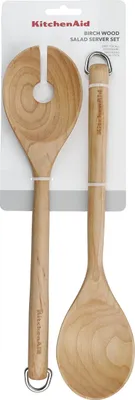 Produktbild von KitchenAid KQR713OHE Küchenlöffel Zubehör Birkenholz Holzoptik