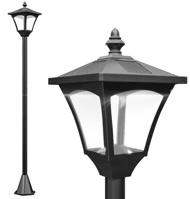 Produktbild von Outsunny Solar Laterne Gartenlaterne Gartenleuchte mit LED 30 Lumen H120cm