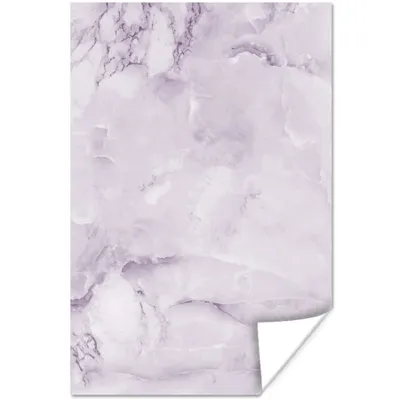 Produktbild von MuchoWow® Poster Marmor - Adern - Violett 120x180 cm - Kunstposter