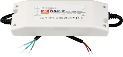 Produktbild von MEANWELL PLN-60-24, Installationsnetzteil, 60W 24V 2,5A CV+CC