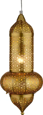 Immagine prodotto di Lampada a sospensione orientale Jamini Gold 51×20 cm | Fatto a mano & Boho