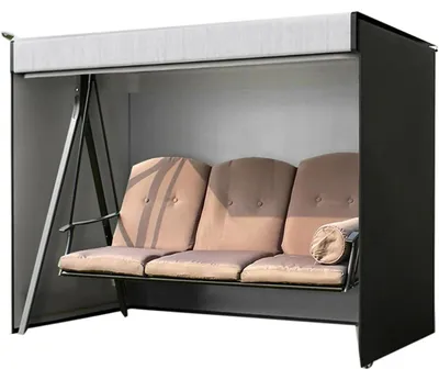 Obrázok produktu pre Záhradná hojdačka – ochranný obal – nepremokavá tkanina 210D Oxford – 160 × 120 × 170 cm – čierna