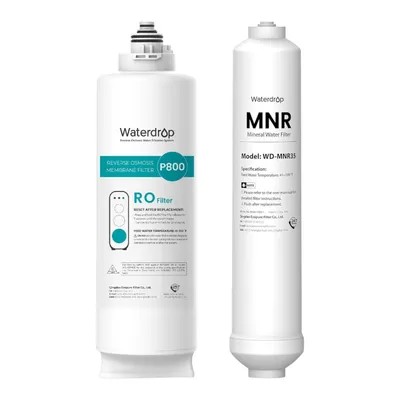 Produktbild von Waterdrop 1 WD-G3P800-N2RO Filter und 1 WD-MNR35 Remineralisation Inline-Wasserfilter