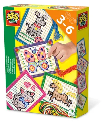 Zdjęcie produktu dla SES Creative I learn to embroider, Zestaw artystyczny dla dzieci, 3 lat(a), Wielobarwny, 4 szt.