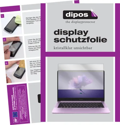 Produktbild von 2x Schutzfolie für Honor MagicBook 15.6 Zoll klar Displayschutzfolie Folie Display Schutz dipos